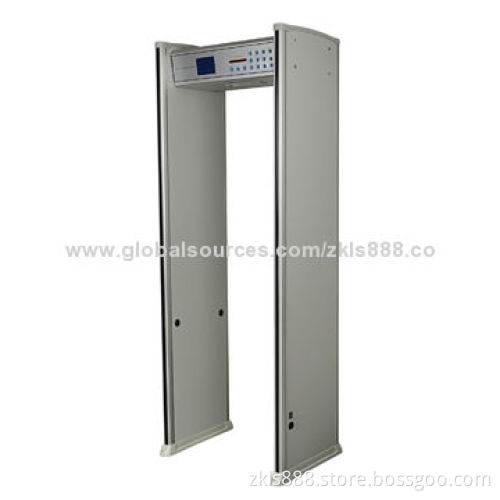 White Walk-through Metal Detector with 18 Zones